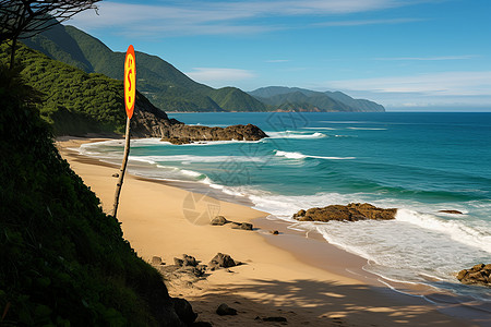 夏季美丽的海岸图片