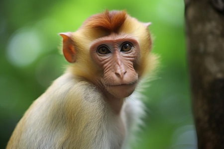 热带丛林中的猴子图片