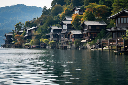 传统乡村的风景图片