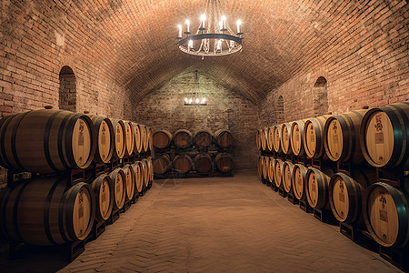 葡萄酒的酒窖图片