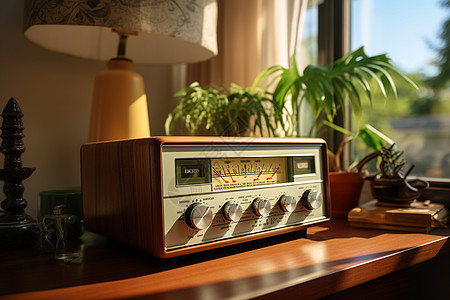 复古的老式收音机高清图片