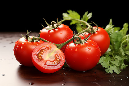 清新的番茄鲜香味道图片