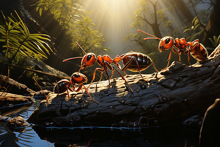 森林中的蚂蚁图片