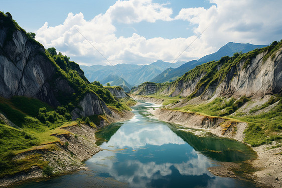 美丽的山谷风景图片