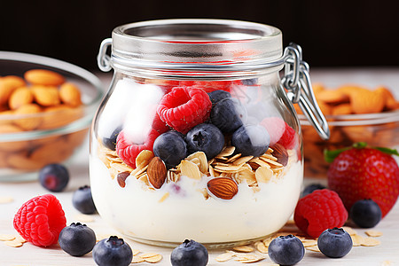 燕麦水果酸奶早餐图片