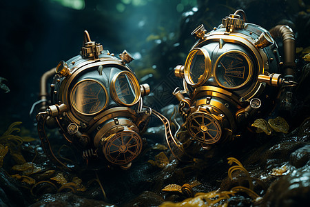 潜水员的专业设备图片
