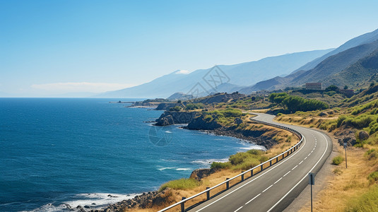 海边的沿海公路图片