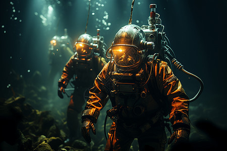 深海潜水员图片