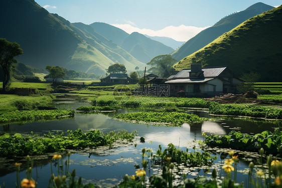 宁静的山谷图片