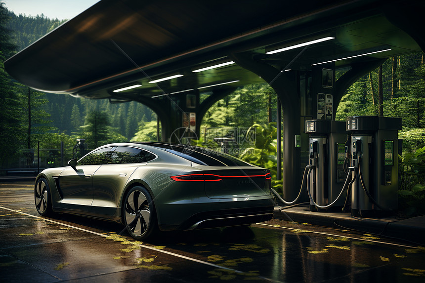 新能源电动汽车图片素材-正版创意图片600046966-摄图网