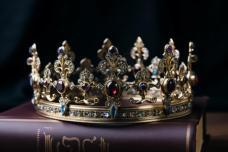 书桌上的皇冠图片