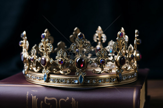 书桌上的皇冠图片