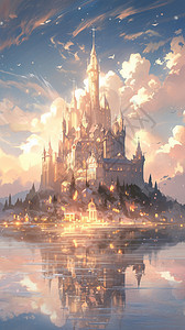 巨大的魔法城堡图片