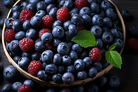 蓝莓和覆盆子图片