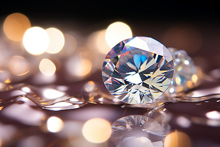 钻石打磨华丽闪耀的钻石装饰背景