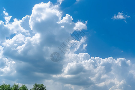 夏季的天空美丽景观图片