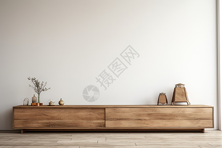 现代木质电视柜背景图片