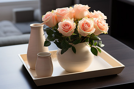 现代简约的客厅花瓶装饰图片