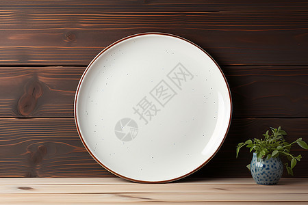 厨房的陶瓷盘子图片