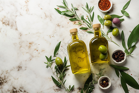橄榄油美食艺术图片