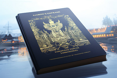 授权认证的护照背景
