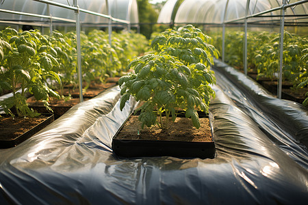 温室里种植的植物图片