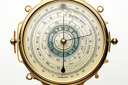 复古的时钟气压计图片