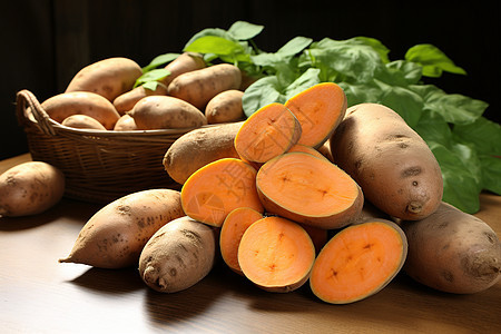 营养健康的红薯图片