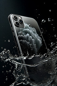 浮动在水面上的手机壳图片