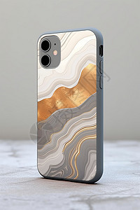 大理石质感的手机壳背景图片