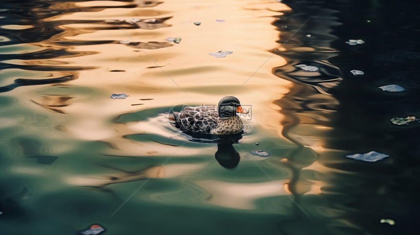 水中的家禽鸭子图片