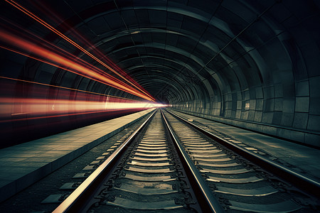 地下火车隧道背景图片
