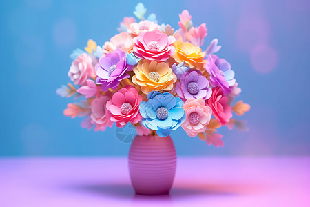 创意3D的花朵背景图片