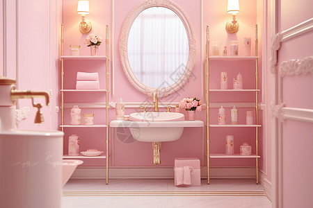 粉色少女心的室内家居图片