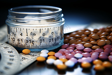 药品管理科学配比的医疗药品背景