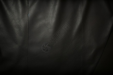 黑色皮革沙发图片