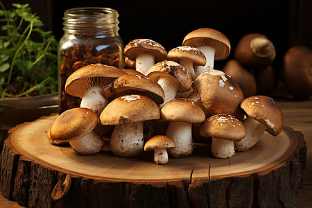 农村的蘑菇食材图片