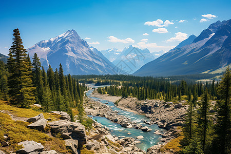 落基山脉风景背景