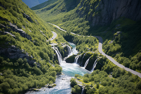 挪威山景胜地图片