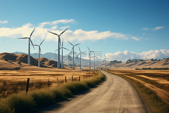 风力发电设施图片