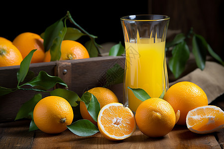 酸甜可口的柑橘汁图片