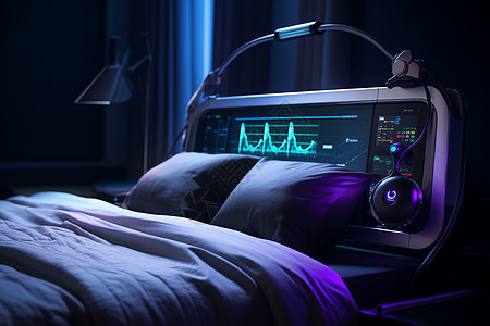 床头的睡眠监测设备图片