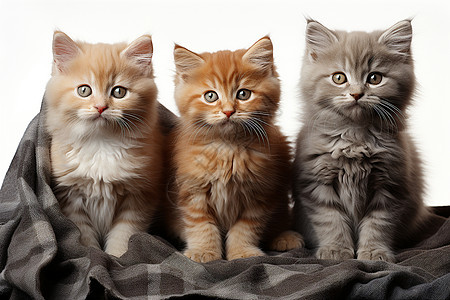 三只小猫背景图片