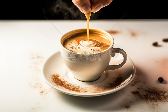 清晨的咖啡香图片