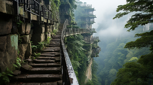 震撼壮观的张家界风景区高清图片