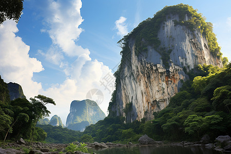 自然奇观云海山脉图片