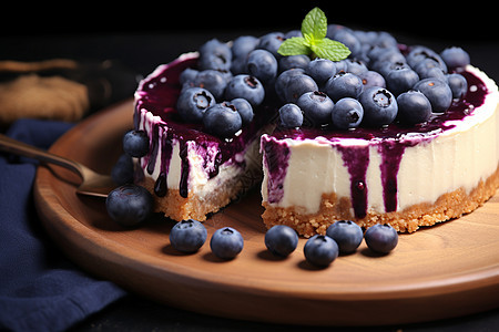蓝莓奶酪蛋糕图片