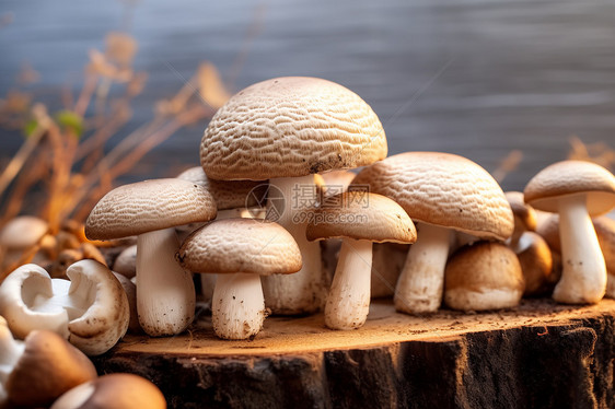 森林中的美味蘑菇图片