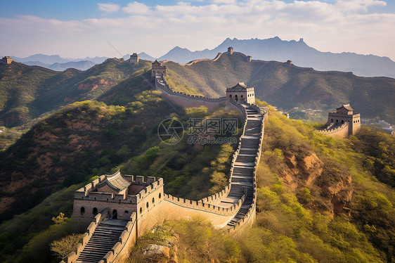 伟大的长城与美丽的风景图片