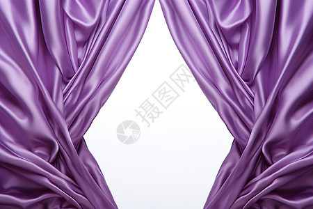 奢华紫色落地窗帘图片